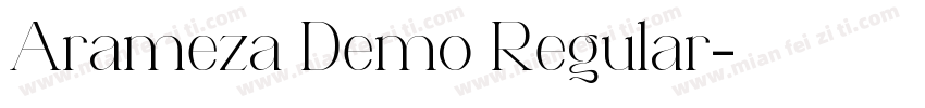 Arameza Demo Regular字体转换